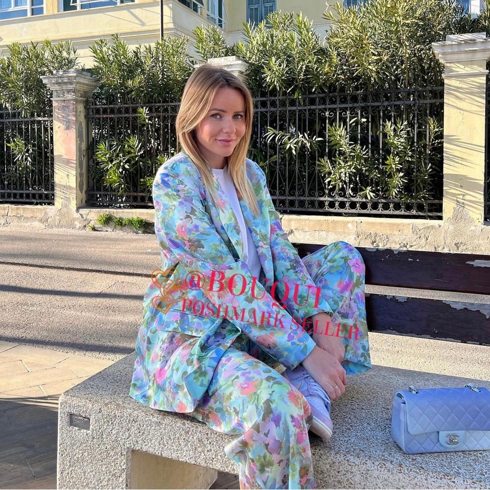 BLOGGERS FAV ZARA FLORAL PRINTED BLAZER - Picture 14 of 16